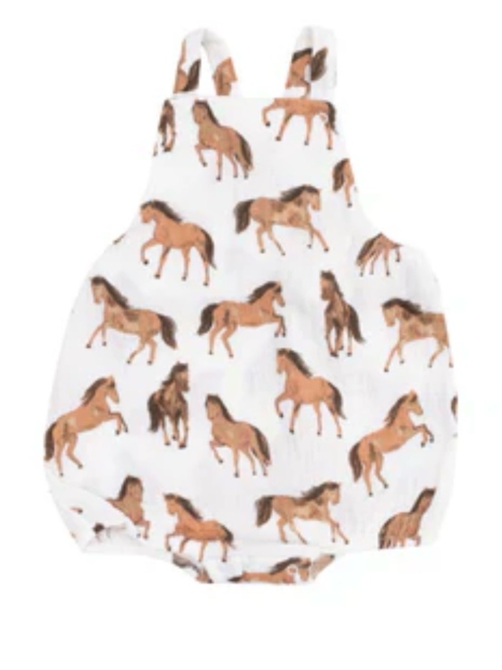 Angel Dear Horses Pocket Sunsuit